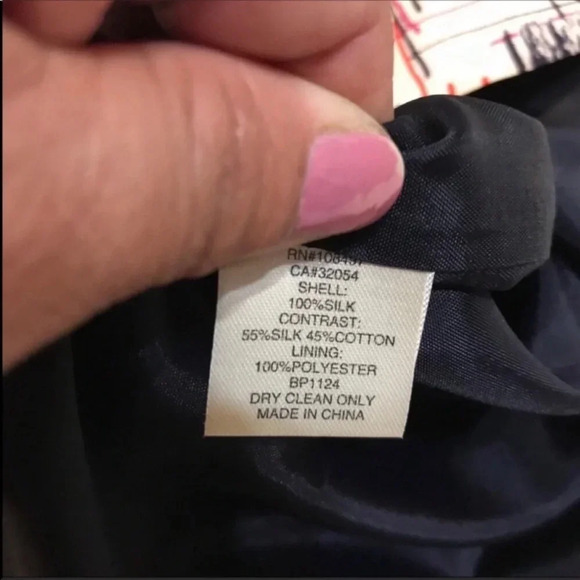 Anthropologie Burlapp Blurred Geo Shapes Silk Dress Size 2 - Picture 5 of 9